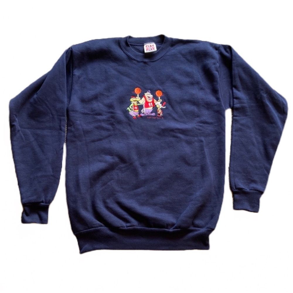 VINTAGE 1989 MAGILLA GORILLA RARE PLAY BY PLAY MADE IN THE USA CARTOON CREWNECK